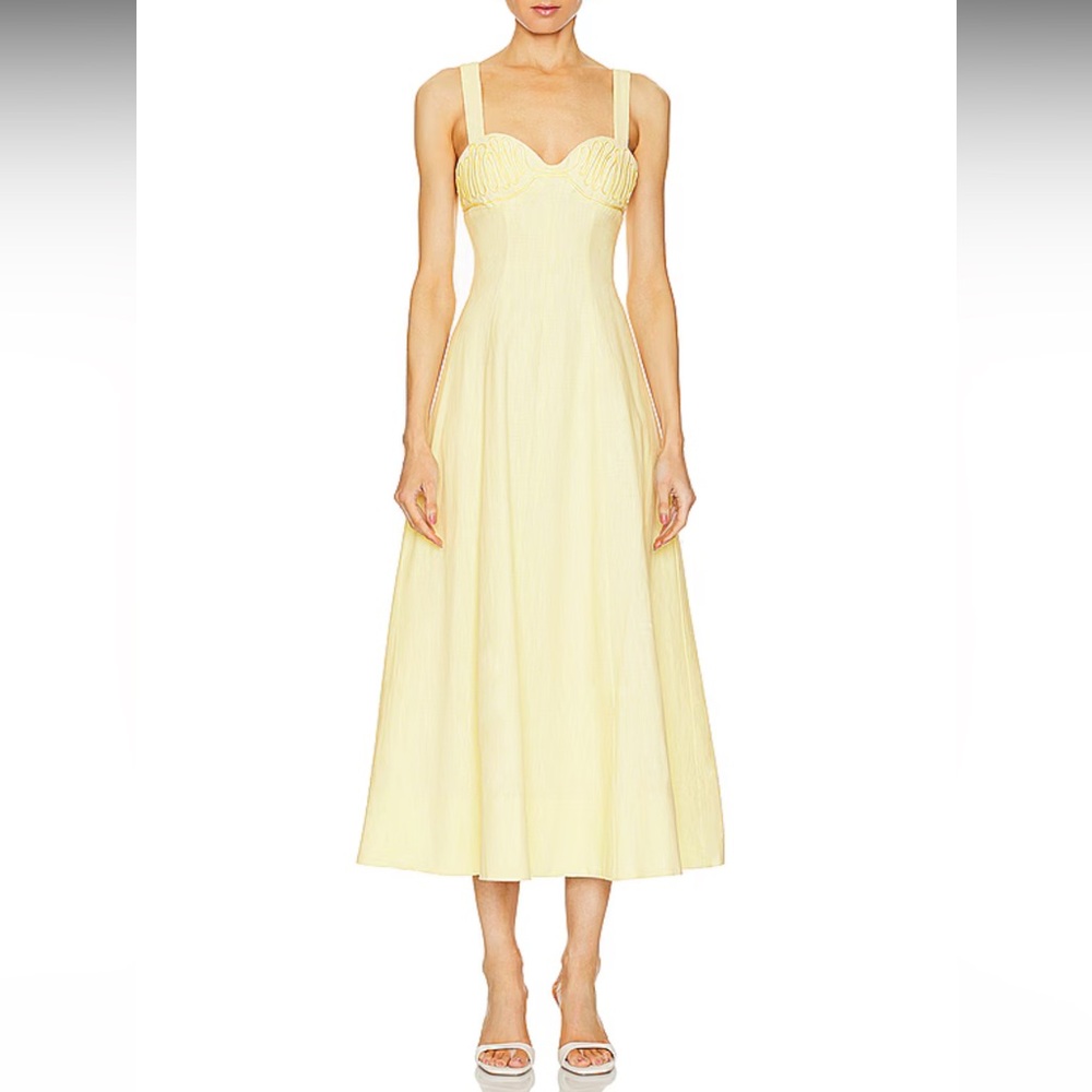 REVOLVE Embroidered Longline Dress in Medium